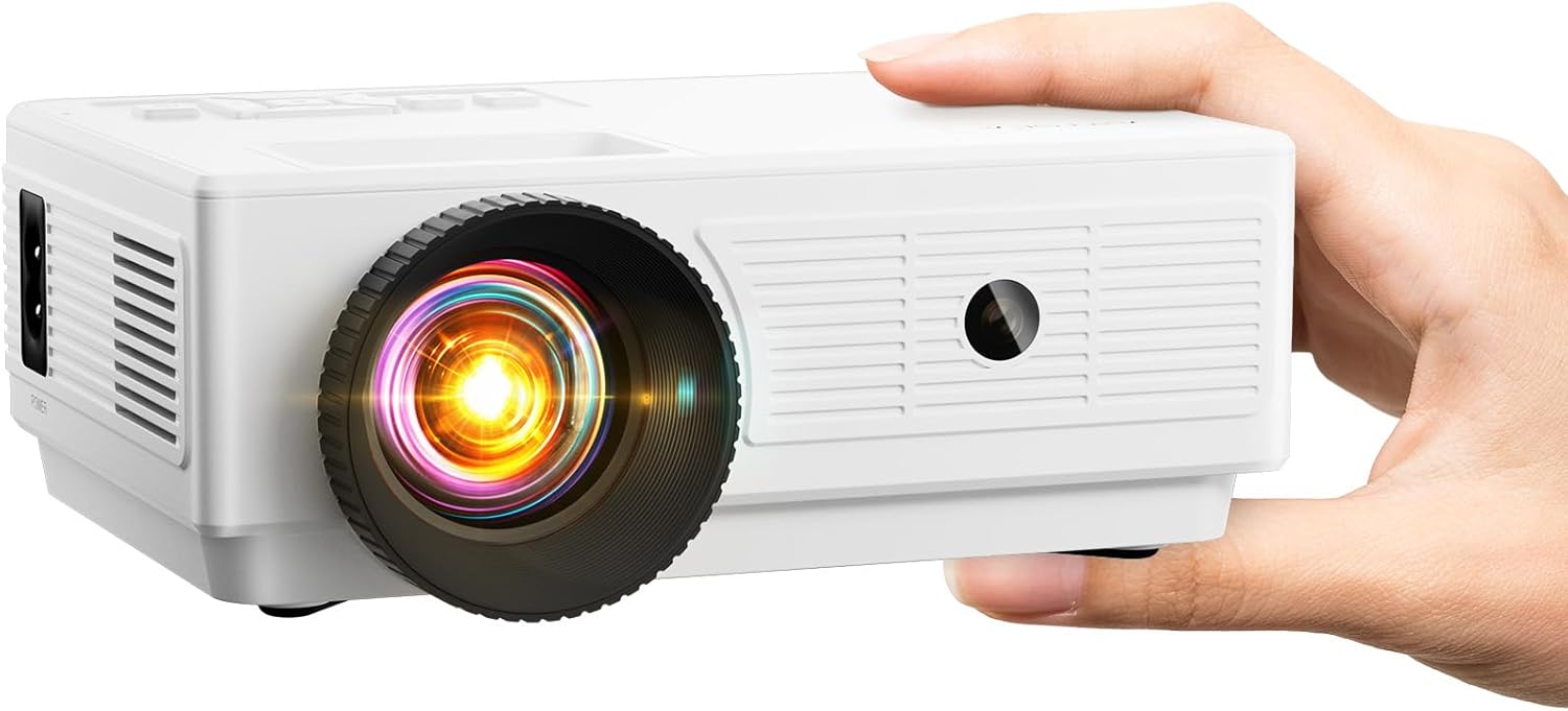 Picture of a small movie projector sold by Amazon