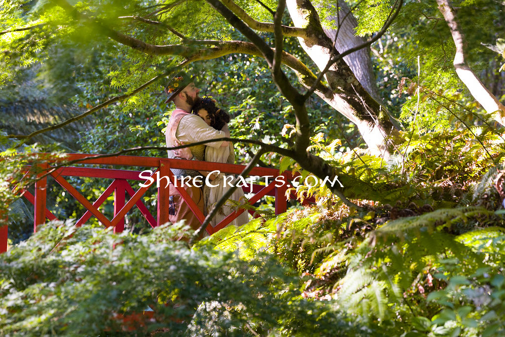 Patty and Logi going wandering into the wedding gardens